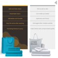thumbnail image 3 of SGI Bedding 1000 TC Egyptian Cotton Bed Sheet Set - Twin Size Sheets 1000 Count Sheets for Twin Size Bed - Soft, Durable Sheets Cotton Sheets in 1000 TC 18" Deep Turquoise Blue, 3 of 6