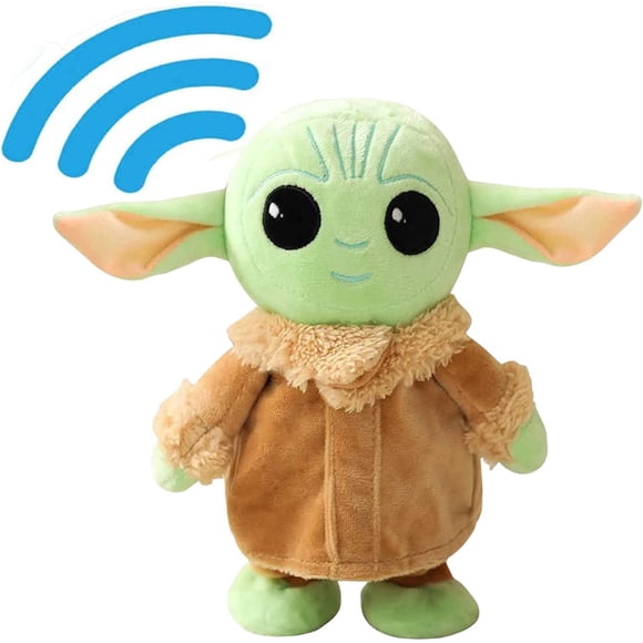 Jinsinto Bébé Marcheur et Jouet Répète-Toi Dis Jouet en Peluche Animal Jouet Électronique, Poupée Bébé (Baby Yoda) pour Garçons, Filles, Animaux en Peluche, Cadeaux pour Enfants