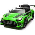 thumbnail image 1 of Licensed Mercedes-AMG GT3 24V Kids Ride-On Racing Car with Premium Leather Seat, High-Speed Performance 24V Power Wheels, Motorized Track Toy with Parent Remote, Green, 1 of 6