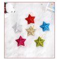 thumbnail image 2 of Christmas Decorations Tree Ornaments Christmas Decorations Gold Powder Five Pointed Star Pendant Christmas Tree Decoration Gold Three-Dimensional Star Pendant, 2 of 7