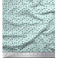 thumbnail image 1 of Soimoi Poly Georgette Fabric Clover Leaves Print Sewing Fabric Yard 52 Inch Wide, 1 of 3
