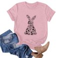 thumbnail image 3 of Tauxra Hauts d'Été à Manches Courtes pour Femmes, T-Shirts à Col Rond pour Femmes, Blouse T-Shirt Décontractée à Imprimé de Pâques, 3 of 6