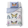 thumbnail image 1 of Mainstays Kids Textured Butterfly Comforter Set Twin 2 Piece, 1 of 4