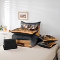 thumbnail image 4 of YST Galloping Horse Bedding Comforter Set Rustic Farmhouse King Size 7pcs, 3D Wildlife Print, 4 of 4