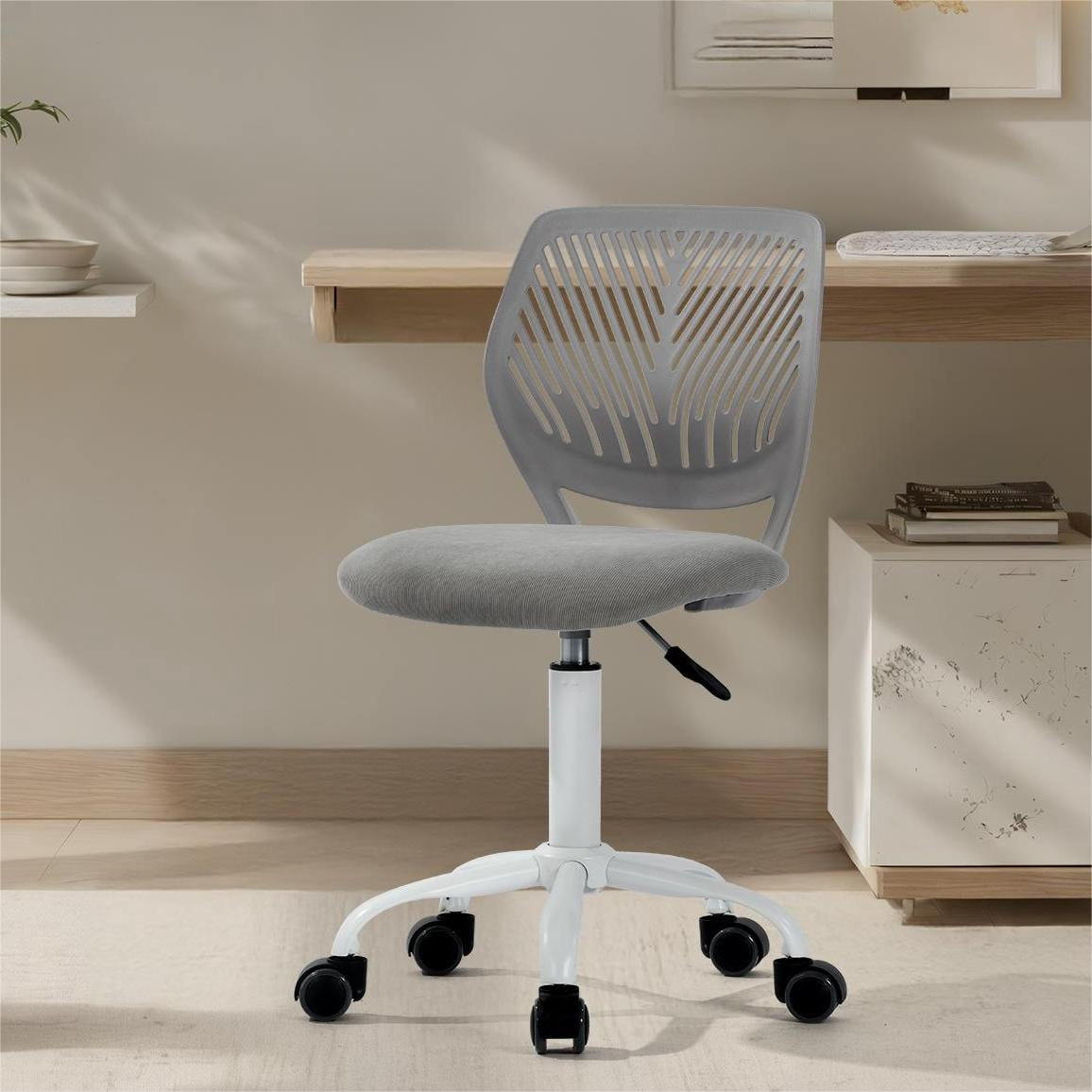 Homy Casa Ergonomic Kids Desk Chair with Height Adjustable Swivel Wheels, Sturdy Construction