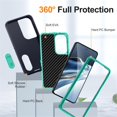 thumbnail image 4 of For Samsung Galaxy S26+ 5G 6.7" Phone Case with Built in Kickstand, Shockproof/Dustproof/Drop Proof Heavy Duty Military-Grade Rugged Protective Cover for Samsung Galaxy S26+ 5G,Light Green, 4 of 8