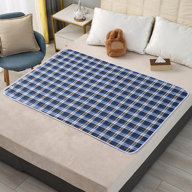 RRJ Alèses pour Adultes Imperméables Lavables, Grandes Alèses d'Incontinence pour Lit d'Aînés, 150x100cm Alèses Réutilisables en Coton, Protection contre l'Énurésie au Lit pour Matelas Sofa Chaise, Alèses pour Soins aux Aînés