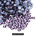 thumbnail image 3 of Uxcell Hotfix Rhinestones Flatback Crystal Glass Gems for Craft Clothes DIY Decoration Lotus Purple 4.8mm, 3 of 5