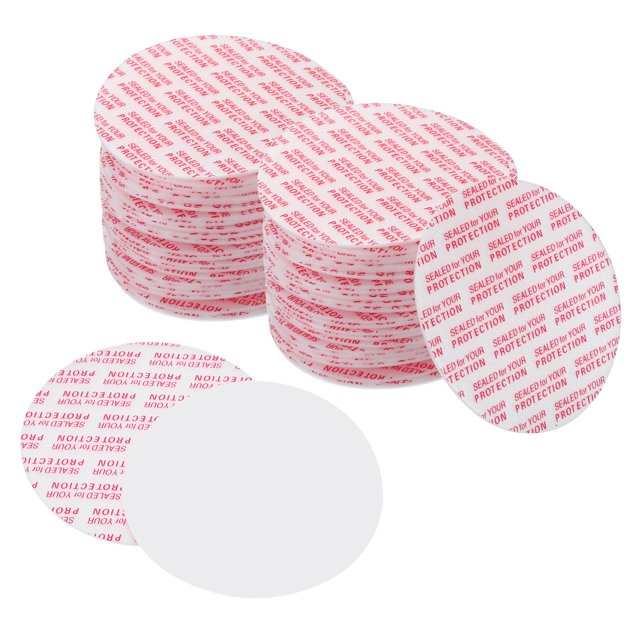 Unique Bargains Doublure de Couvercle en Mousse 51 Mm/1,99 Po, 100 Pcs Joint Sensible à la Pression Résistant PS Blanc Rouge