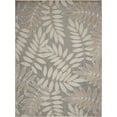 thumbnail image 1 of homeroots outdoor 384959 7’ x 10’ Natural Leaves Indoor Outdoor Area Rug, 1 of 1