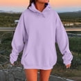 thumbnail image 1 of IMENGL Oversized Winter cotton hooded pullover sweatshirt, Purple L, Size M-5XL, 1 of 5