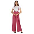 thumbnail image 1 of Bimba Stylish Solid Dungaree For Womens Adjustable Strap Loose Rayon Romper Pants, 1 of 6
