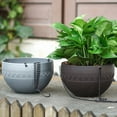thumbnail image 3 of ZheElen 2piece Stylish And Practical Hanging Flower Pots For Indoor And Outdoor coffee 1Set, 3 of 6