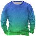 thumbnail image 1 of hotojiny Chandails à Col Rond pour Hommes Mode Dégradé Automne Chaud en Molleton Chandail Léger à Manches Longues Décontracté Vêtements d'Hiver, 1 of 3