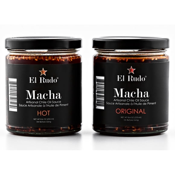 El Rudo Salsa Macha - Chili Oil Sauce - Hot Sauce - (2-Pack) - Hot and Original Flavours