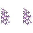 thumbnail image 3 of relayinert Decorative Butterflies Wall Stickers - Beautiful Addition To Home Multiple LK12 Purple 2Set, 3 of 6