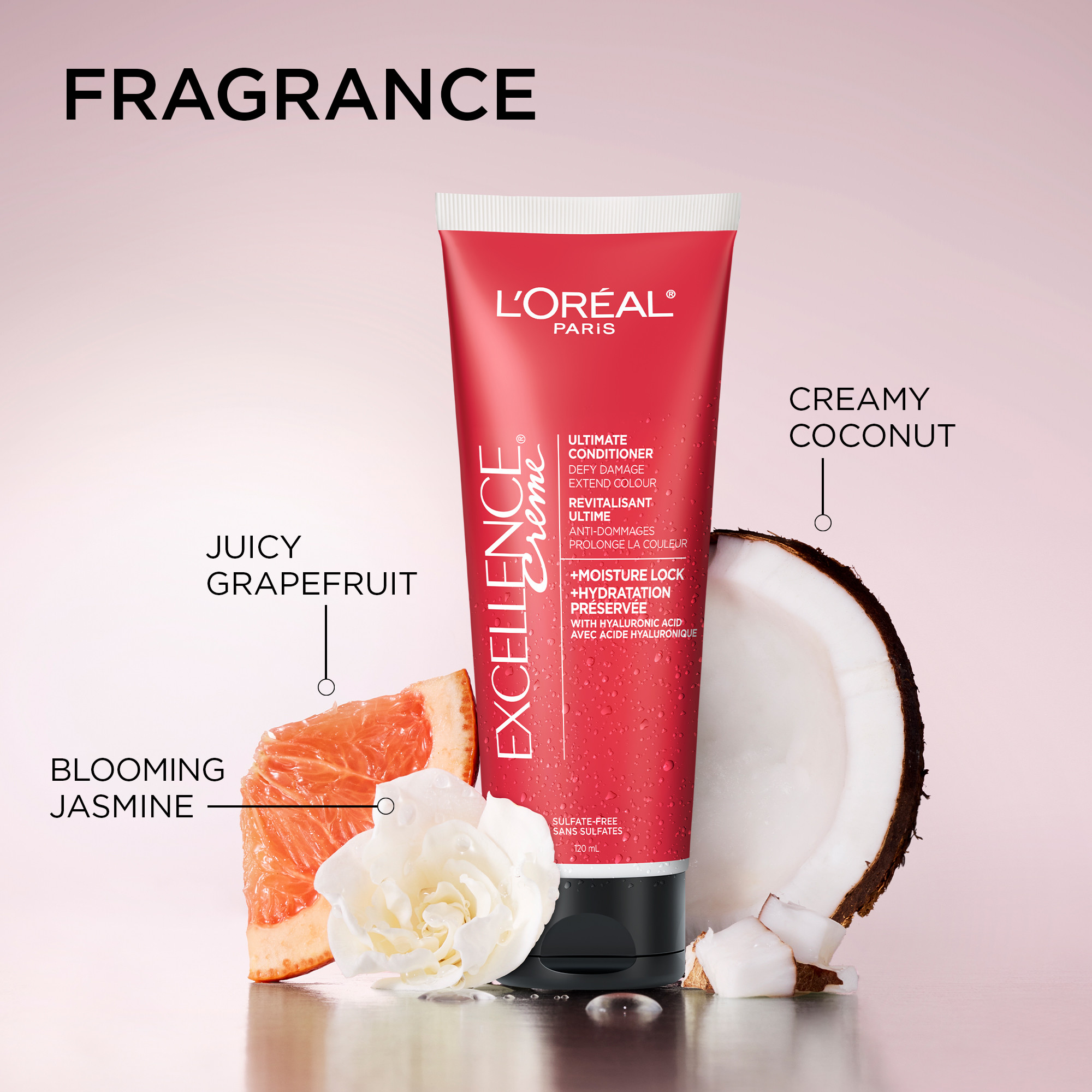 L'Oréal Paris Excellence Revitalisant Ultime Hydratation Préservée, Masque capillaire et Soin pour les cheveux, 120 ml