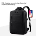 thumbnail image 4 of RXIRUCGD Business Laptop Backpack, 16.5 Inch Travel Laptop Bag Rucksack with USB Charging Port, Water-Resistant Bag Daypack for Work Anti-Theft College Computer Men Women Backpack, Black, 4 of 6