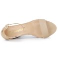 thumbnail image 4 of BLISSFUL STEP Women's Open Toe Platform Ankle Strap Chunky Heel Sandals, 4 of 6