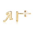 thumbnail image 1 of CHOK Sterling Silver Stud Earrings  14K Gold, 1 of 6