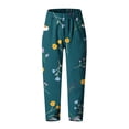 thumbnail image 2 of Pantalon à Taille Élastique pour Femmes Pantalon Décontracté pour Femmes avec Poches Ajusté Taille Haute Élastique Imprimé Pantalon de Sport en Coton et Lin Pantalon en Coton et Lin pour Femmes Pantalon Taille Haute pour Femmes Pantalon pour Femmes à Taille Élastique, 2 of 4