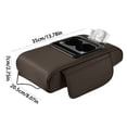 thumbnail image 3 of Coffee Car Armrest Organizer With Usb Charging Ports And Cup Holder For Console Storage Leather Material With High Elasticity Sponge 1Pc 1.10 Pounds, 3 of 3