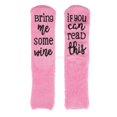 thumbnail image 4 of Novelty Fuzzy Pink Winter Home Bed Cupcake Sock Funny Gift, 4 of 8