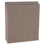 Uxcell 3 Ring Binder, 2 Pcs A5 Size Flexible Round Binder Big Capacity Linen Planner Binder for Business Home Classroom, Dark Gray