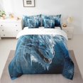 thumbnail image 2 of YST 3D Dragon Comforter Set Mysterious Wildlife Style, Polyester, King Size (7 Count), 2 of 5