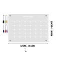 thumbnail image 3 of Transparent 3mm Acrylic Weekly Planner Memo Board - Magnetic Backing, Erasable with Pen & Magnetic Stickers, for Home & Office, 3 of 3