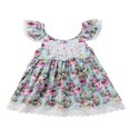 thumbnail image 1 of Robe Sans Manches pour Bébé Fille, Tulle à Fleurs, Robes de Fête, Robe d'Été, 1 of 6