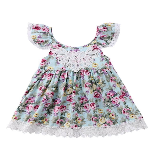 Robe Sans Manches pour Bébé Fille, Tulle à Fleurs, Robes de Fête, Robe d'Été