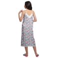 thumbnail image 2 of Moomaya Robe de Nuit Imprimée pour Femmes, Col en V, Bretelles Spaghetti, 2 of 6
