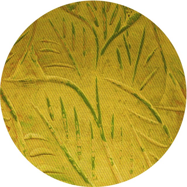 Ahgly Tapis Rond Lavable en Machine Intérieur Transitionnel Bisque Foncé Marron, 3 Pieds Rond