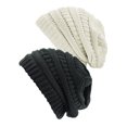 thumbnail image 1 of Tuque Tricotée pour Femmes (Lot de 2), Gris Pâle M/gris Foncé m, 1 of 1