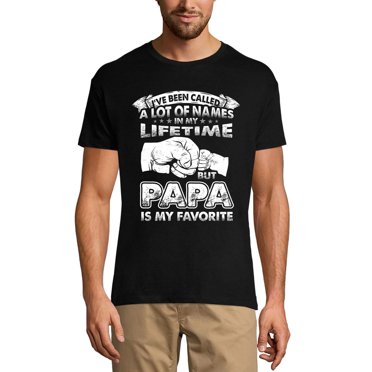 Men's Graphic T-Shirt Papa Is My Favorite Name - Family Love Eco-Friendly Limited Edition Short Sleeve Tee-Shirt Vintage Birthday Gift Novelty