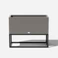thumbnail image 1 of Veradek Block Series Raised Long Box Plastic Planter - (38 in., Gray), 1 of 10