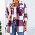 thumbnail image 4 of MASRIN Chandails en Molleton Graphiques pour Femmes Grande Taille Hauts pour Femmes Automne Décontracté Manches Longues Col Rond Chandails en Molleton avec Poches Couleur Unie Coupe Ample Blouse Chemises Femmes Manches Longues Hauts et Blouses, 4 of 7