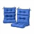 thumbnail image 3 of greendale Home Fashions Coussin de Chaise d'Extérieur à Dossier Haut 44 x 22 Pouces, Ensemble de 2, Bleu, Lot de 2, 3 of 4