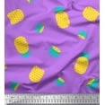 thumbnail image 1 of Soimoi Crepe Silk Fabric Pine Fruits Print Fabric by Yard 42 Inch Wide, 1 of 3