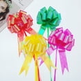 thumbnail image 4 of 30 Pieces Wedding Pull Bow Ball Shaped Xmas Tree Celebration Knot Ribbons Flower Gifts Wrapping Packing Events New Year Christmas Matte red, 4 of 9
