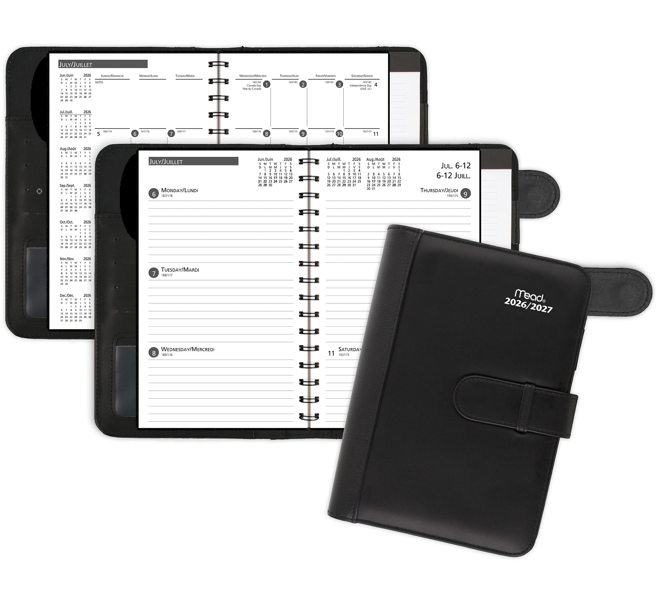 2027 Mead® Small Weekly and Monthly Planning Padfolio