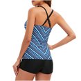 thumbnail image 4 of Maillots de Bain pour Femmes Grande Taille, Tankinis Deux Pièces pour Femmes Vintage à Imprimé Floral, Robe de Bain Fendue avec Jupe Froncée, Maillots de Bain Modestes avec Short Garçon P-5TG, Maillots de Bain Femme en Liquidation, 4 of 5