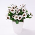 thumbnail image 1 of Artificial Flowers Orchid Stem Real Touch Flowers,8 PCS, White, 1 of 6