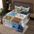 thumbnail image 2 of YST Happy Camping Coverlet Set King Rv Camper Quilt Set For Travel Trailers Bunks,Rustic Buffalo Plaid Pine Trees Camper Car Decor Bedspread Set Rv Accessories For Inside Bed Set, 2 of 5
