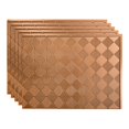 thumbnail image 1 of Fasade Miniquattro Polished Copper Backsplash Panel (5 Pack), 1 of 6