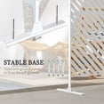 thumbnail image 4 of CoSoTower 6.5FT Decorative Outdoor Divider, Metal Privacy Screen with Stand, Triangle Style, White, 4 of 7