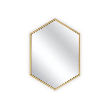 Miroir Marcellyn avec cadre en métal doré