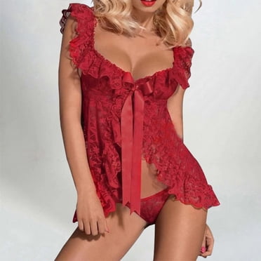 RKSTN Lingeries pour Femmes Aguichant en Dentelle Lingerie Aguichant sous-Vêtements Aguichant en Dentelle Ensemble de Nuisette Lingerie Aguichant Justaucorps Lingerie Grande Taille