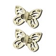 thumbnail image 1 of Unique Bargains 2 Sets Butterfly Purses Twist Lock Clutches Closures for DIY Bag Making, Brussed Brass, 1 of 4